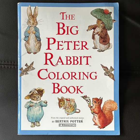 The Big Peter Rabbit Coloring Book Beatrix Potter Paperback Book F Warne - Picture 1 of 9
